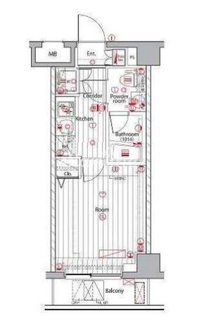 プレミアムキューブ広尾の物件間取画像